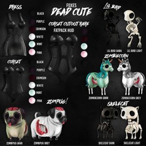 Foxes - Dead Cute - Dress - Purple [box]