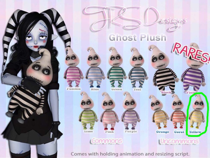 Ghost Plush Uncommon Yellow