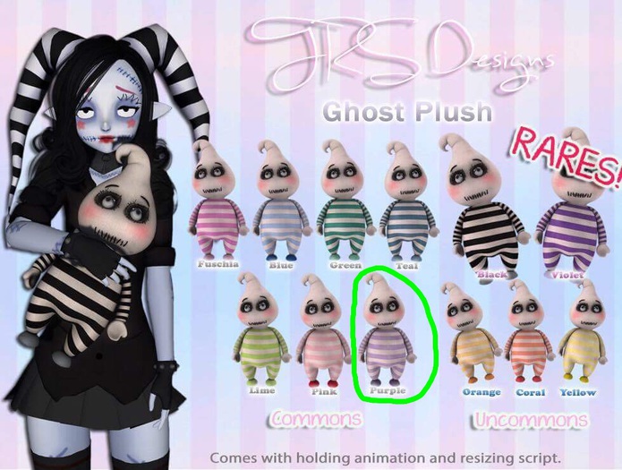 Ghost Plush Common Purple