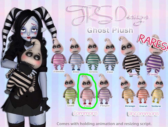 Ghost Plush Common Pink