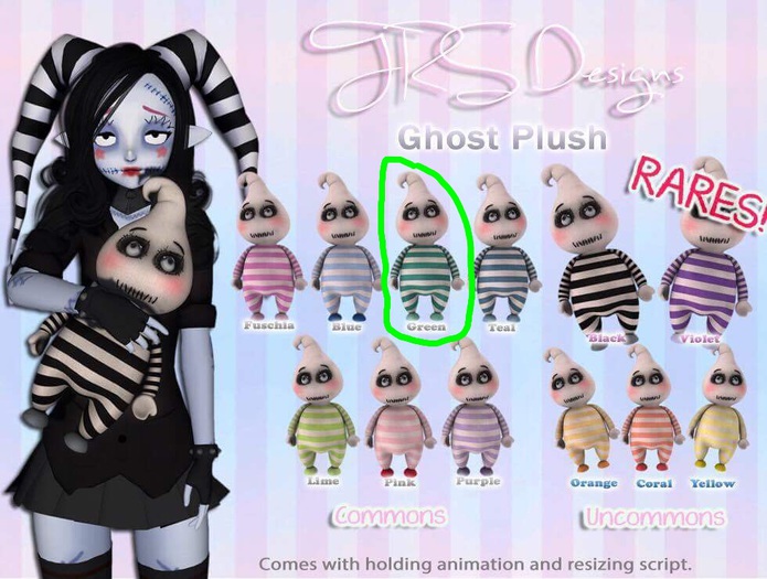 Ghost Plush Common Green