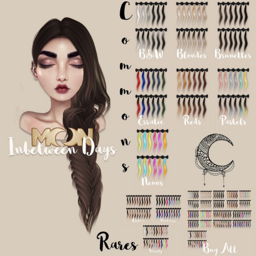 Moon. Hair // - Variety - Inbetween Days RARE