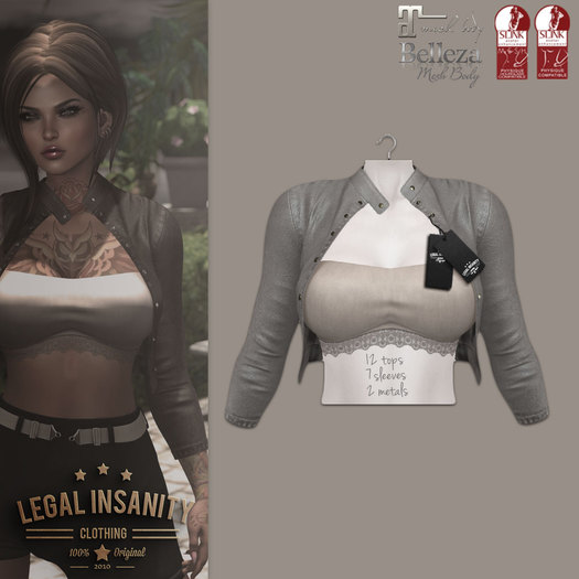 Legal Insanity - Coco leather jacket beige