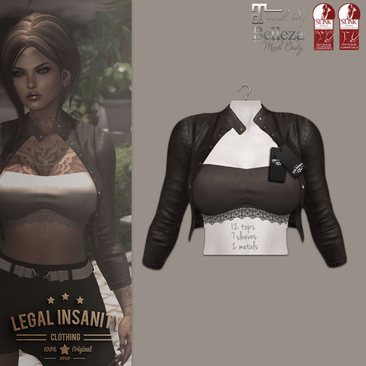 Legal Insanity - Coco leather jacket brown