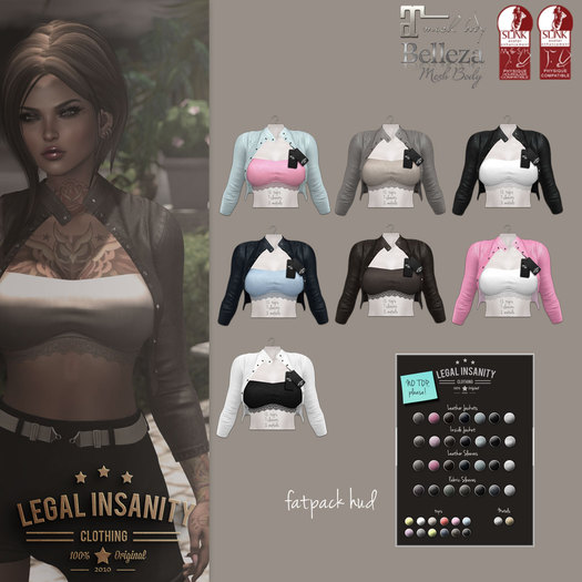 Legal Insanity - Coco leather jacket FATPACK