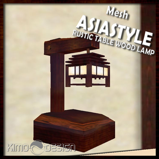 Asia Style Rustical table light