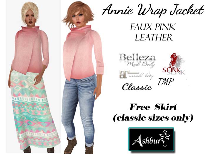 [ASHBURY] ANNIE WRAP JACKET-PINK