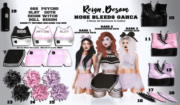 BESOM.- RUMOR (HAIR)- FATPACK #3 RARE