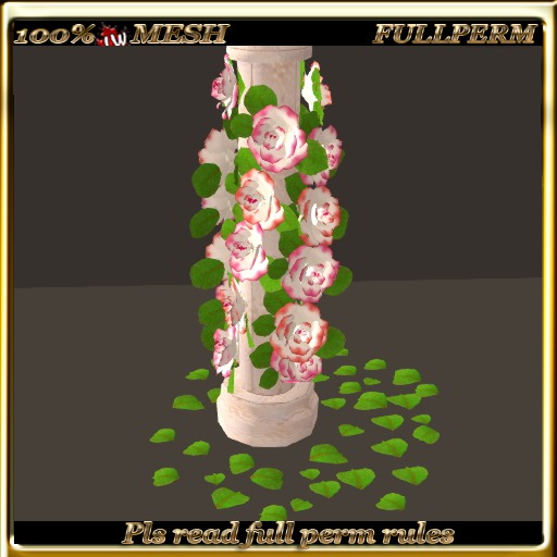 LW_ Wedding Decor Pillar and Roses 1