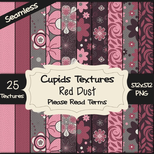 *Cupids Textures * 25 RED DUST