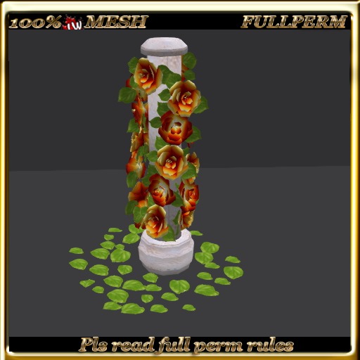 LW_ Wedding Decor Pillar and Roses 3