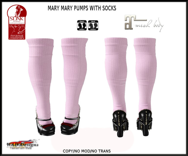 MARY MARY PUMPS WITH SOCKS