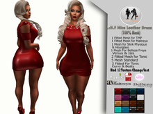 .:.:H.F Nice Leather Dress (HUD 16 TEXTURE CHANGE)