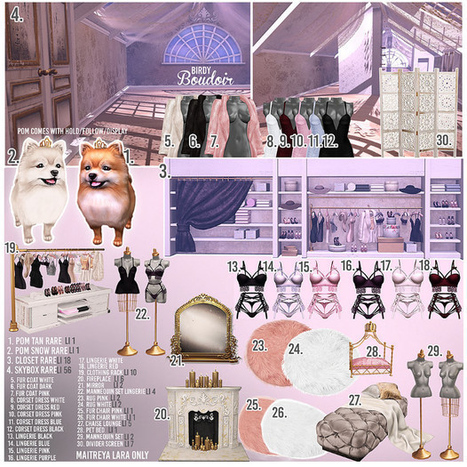 Birdy - Boudoir - Pom - Tan [BOX] RARE