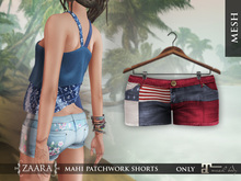 Zaara : Mahi patchwork shorts (maitreya) *america*