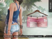 Zaara : Mahi patchwork shorts (maitreya) *blush*