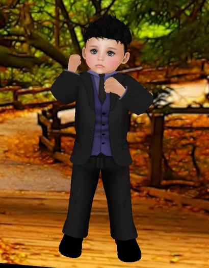 MT BLACK PURPLE TUX  B&K