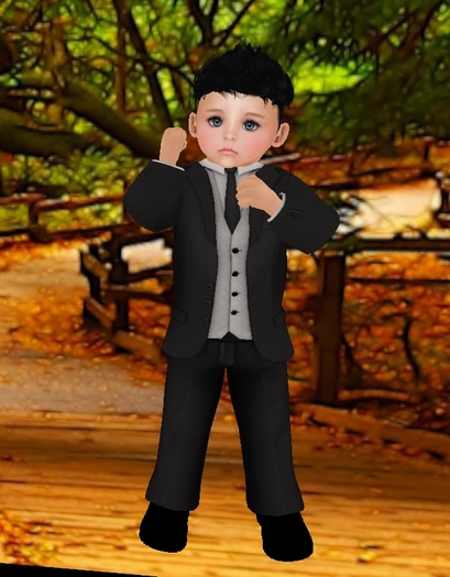 MT BLACK GREY TUX  B&K