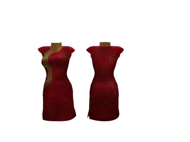 Japan Dress Fashion Red