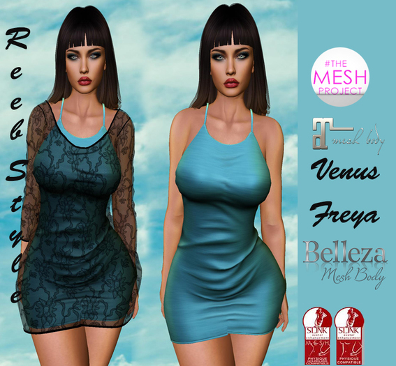 546-Reeb sTyle Selin TEal Dress