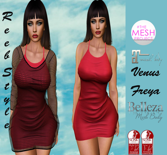 547-Reeb sTyle SElin Red Dress