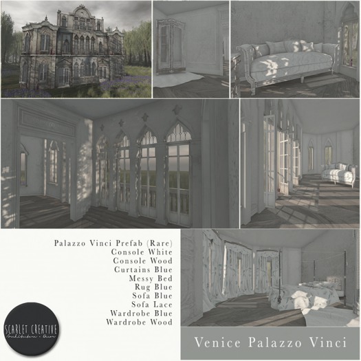 Scarlet Creative - The Arcade:  Venice Rug Blue MT