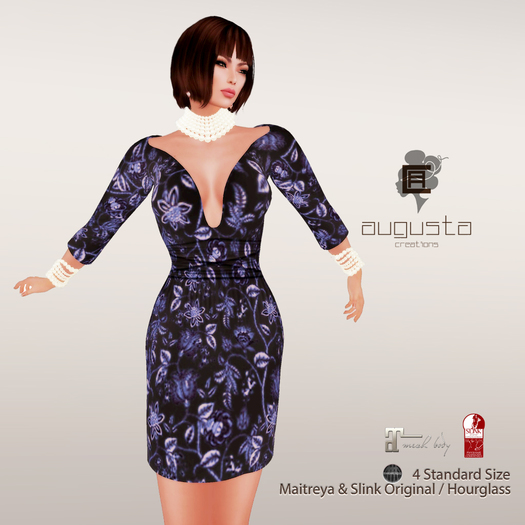 Ivy flowers - (blue) **Augusta creation**
