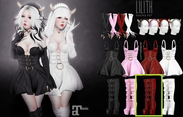 Violent Seduction - Lilith Boots (Red)