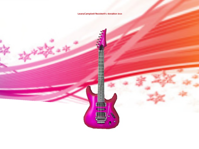 pink guitar tipjar