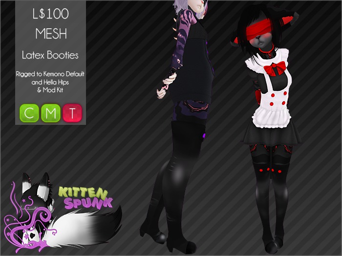 +KS+ Kemono Latex Booties // DEMO