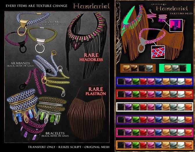 .aisling. Handariel - Bracelets Black