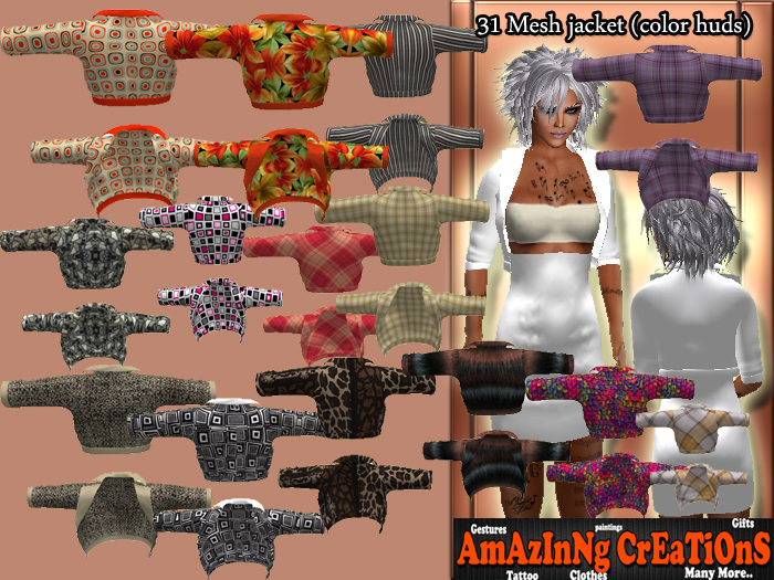 AmAzInNg CrEaTiOnS 31 mesh jackets
