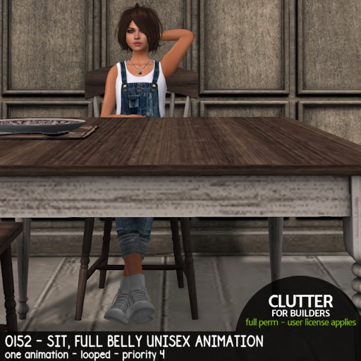 Clutter - 0152 - Sit, Full Belly Unisex Animation