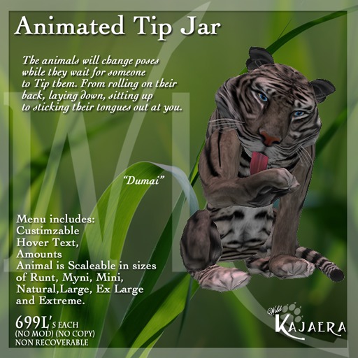 WK Animated TigerTip Jar - Dumai