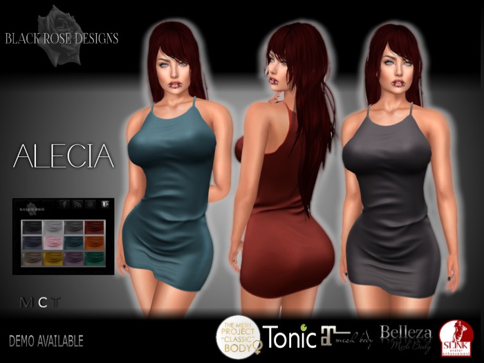 [[BR]] ALECIA HALTER DRESS