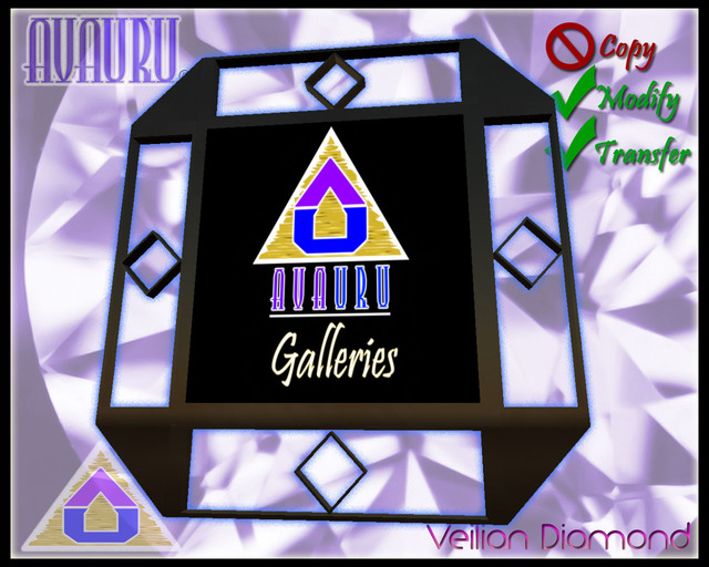 Veilian Diamond Picture Frame 2x2 - Gun Metal