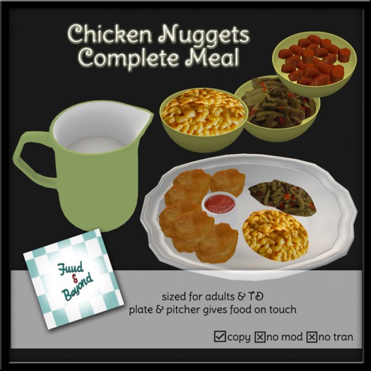 F&B Chicken Nugget Complete Meal BOXED