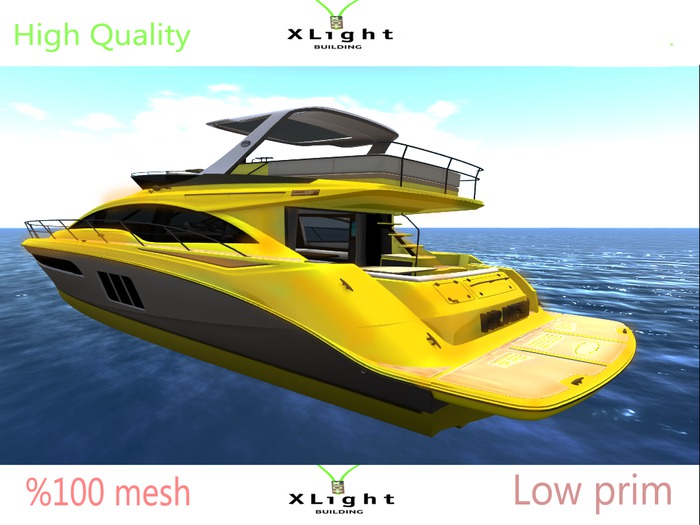 XLight Building - Gold Yatch Full mesh