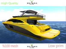 XLight Building - Gold Yatch Full mesh