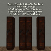 Luca Single & Double Lockers Acid Rust Grunge