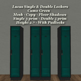 Luca Single & Double Lockers Camo Green
