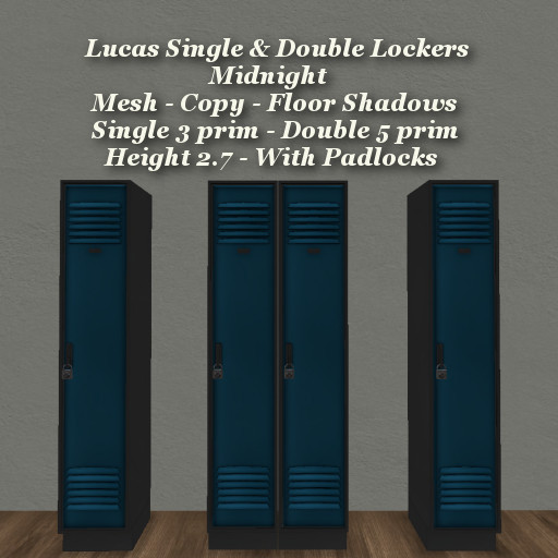 Luca Single & Double Lockers Midnight