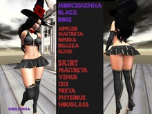 halloween morceguinha red rose