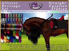 *E* Glitzier Dressage Set [BOXED] RH Straight Egyptian Arabian
