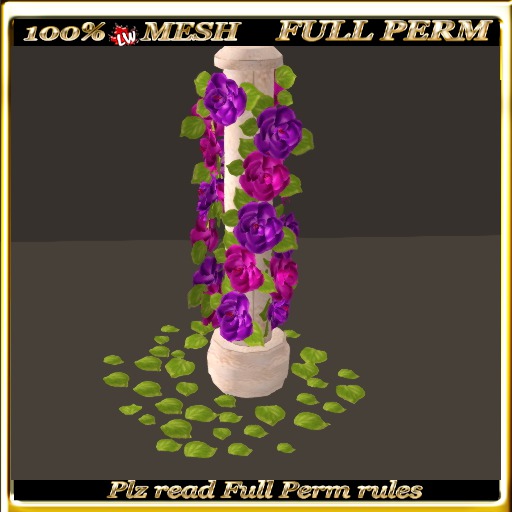 LW_ Wedding Decor Pillar and Roses 6