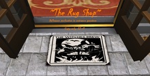 Vintage Halloween (1) Door mat with shadow