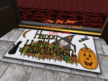 Cutesy Halloween (2) Door mat with shadow