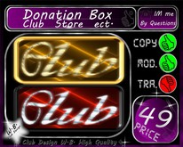 ** NEW ** - * Donation * BOX * Club / Store / ect.