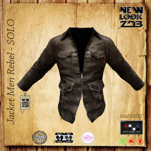 Jacket Mens Rebel  - SOLO(wear me)