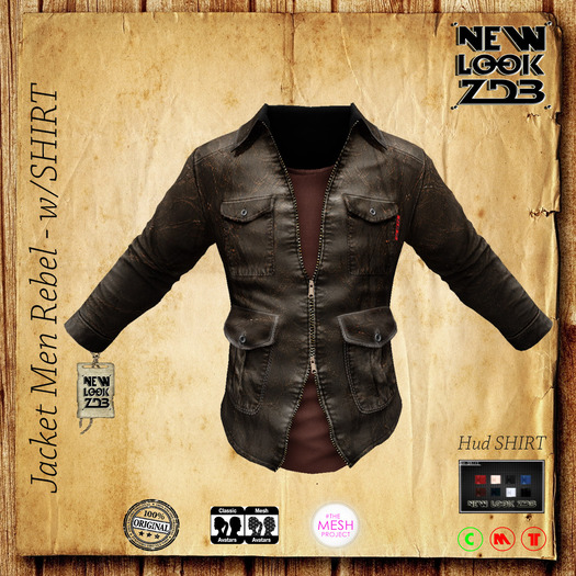 Jacket Mens Rebel - w/SHIRT (wear me)